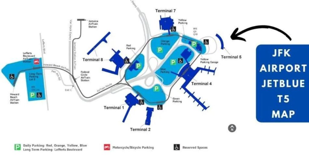 JetBlue Terminal JFK MAP