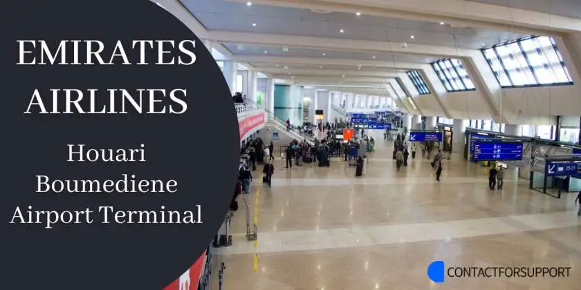 Emirates Airlines Houari Boumediene Airport Terminal