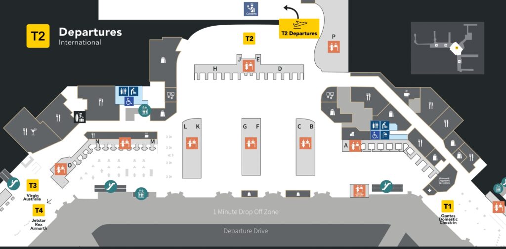 Melbourne Airport Terminal 2 Map