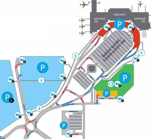BUD Airport Map