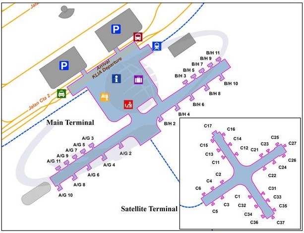 Qatar Airways KUL Terminal - Kuala Lumpur International Airport