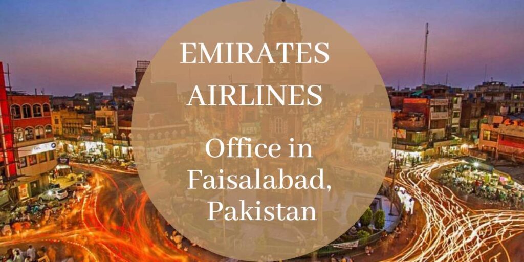 Emirates Airlines Office in Faisalabad, Pakistan
